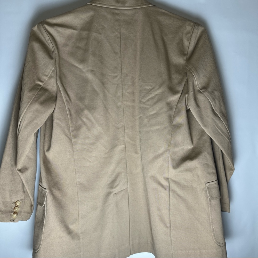 Polo Ralph Lauren Youth Boys XL  Blazer Jacket Sport Coat Cotton Tan Khaki - Picture 8 of 10